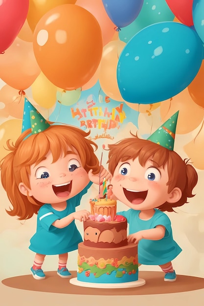 Children's Cartoons Birthday Special Designs