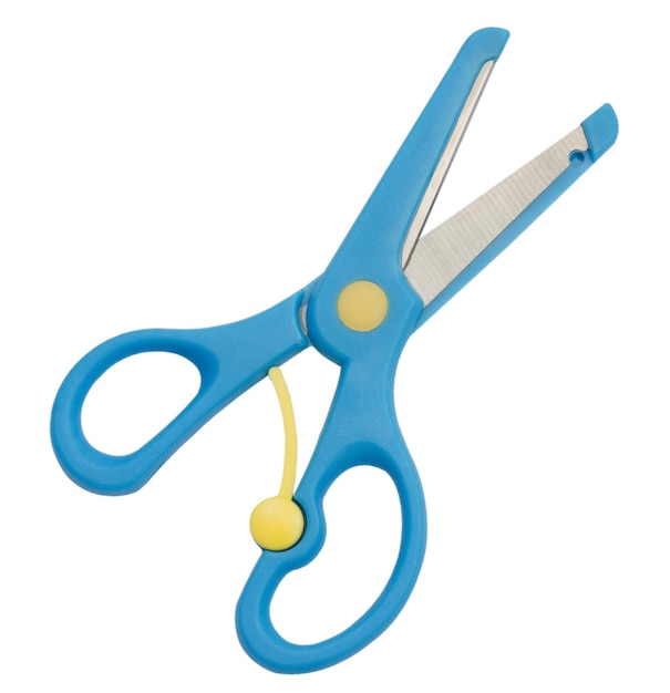 Children's high density scissors on a white background