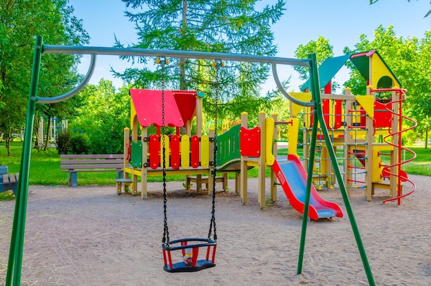 Children's playground in the park.