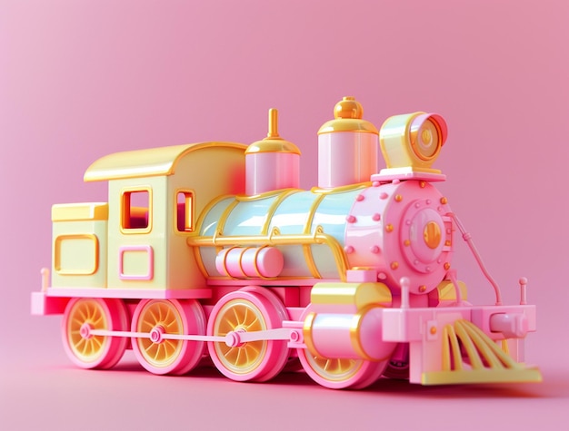 Children train toy