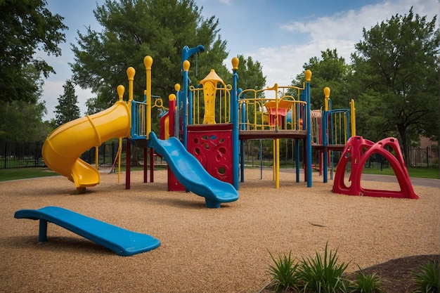 Childrens playground at the park