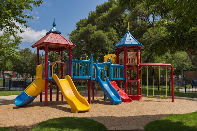 Childrens playground at the park