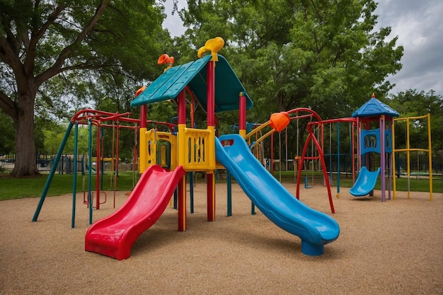 Childrens playground at the park