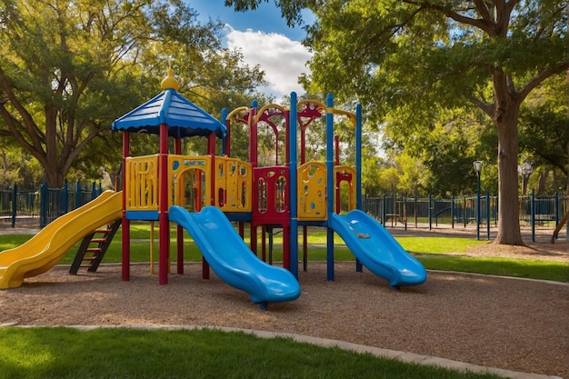 Childrens playground at the park