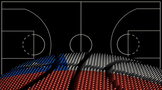 Chile Basketball court background Basketball Ball