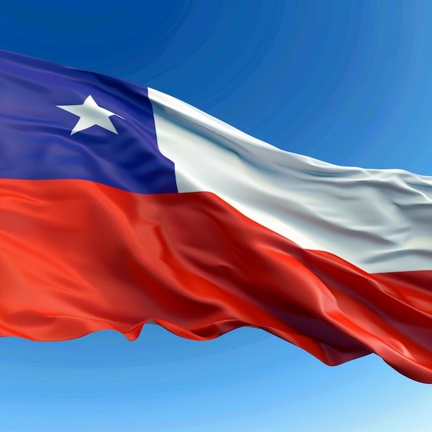 Chile Flag Flying