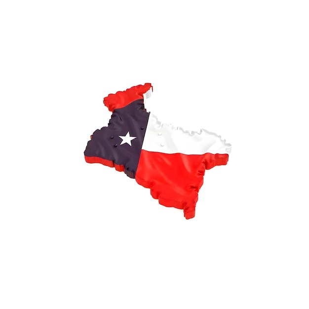 Photo chile map flag concept illustration design