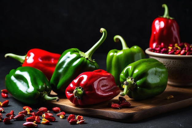 chiles en nogada black background