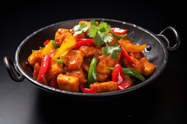 Photo chilli paneer or spicy cottage cheese