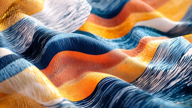 Chilote fabric with abstract waves and lines inspired by the surrounding sea and mountains High quality sharp imagesgraphicillustration