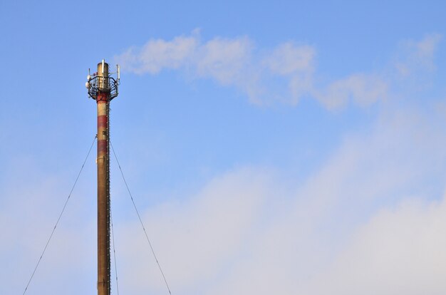 Chimney steam pipe of industrial manufacturing plant