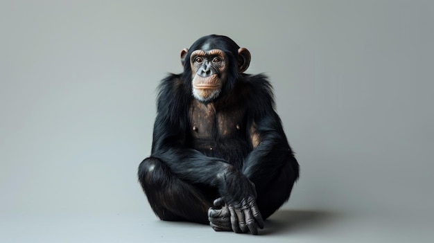 Chimpanzee Contemplation in a Studio Setting