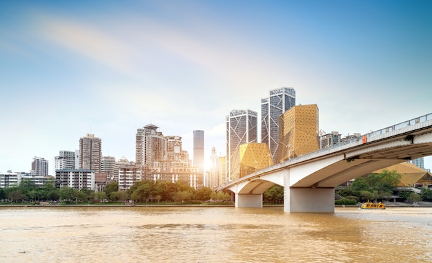 China Guangxi Liuzhou City Skyline