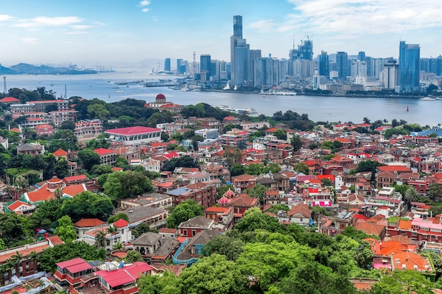 China Xiamen city architectural landscape