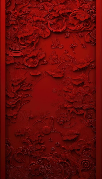 chinese background on red