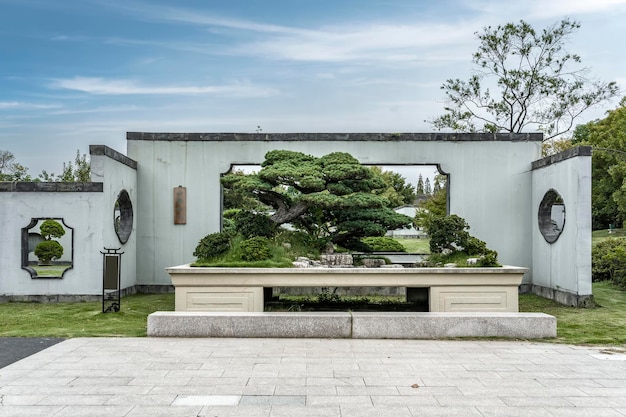 Chinese classical garden scenery street scene