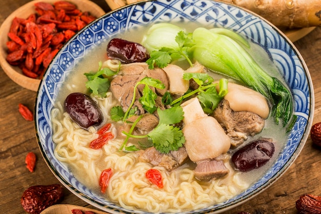 Chinese cuisine A bowl of mutton noodles