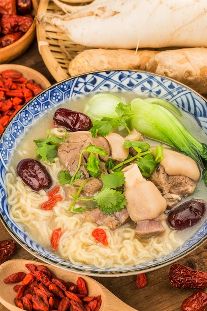 Chinese cuisine A bowl of mutton noodles