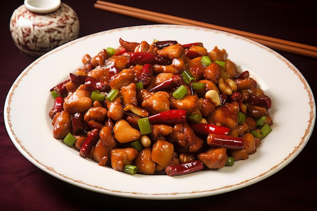 Chinese Cuisine Kung Pao Chicken