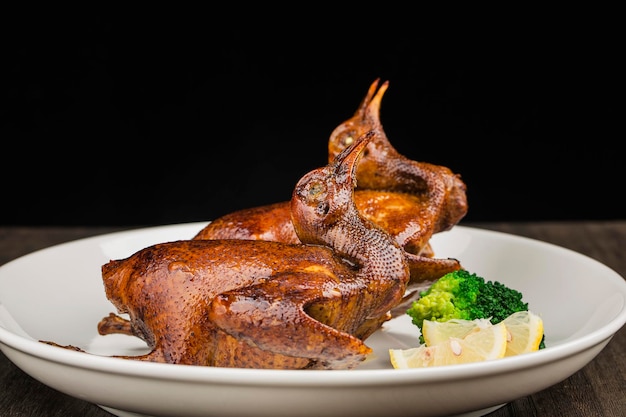 Chinese cuisine; Roast pigeon,Crisp baby pigeon,