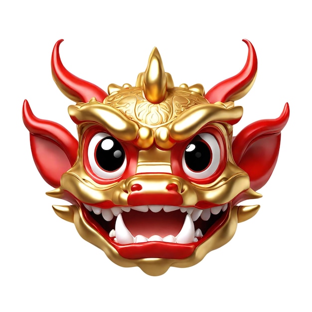 Chinese Dragon Face New Year