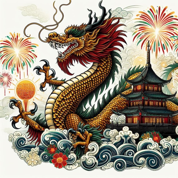 Chinese Dragon is designed for all Chinese festivals