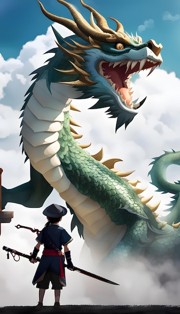 chinese dragon and kids