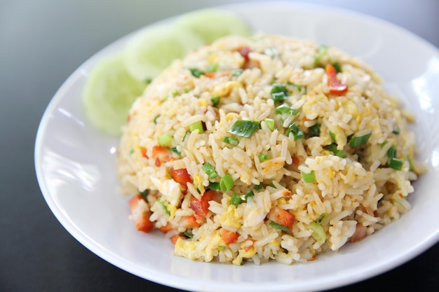 Chinese fried rice with pork