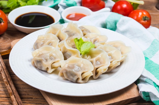 Chinese Jiaozi new year food, 