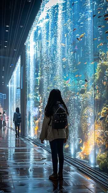 Chinese kids visiting science museum in China