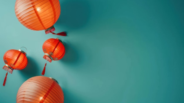 Photo chinese lantern background chinese holiday concept