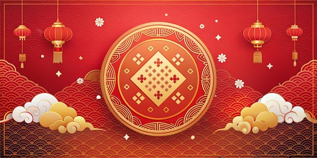 Chinese Lunar New Year Background Wallpaper Simple