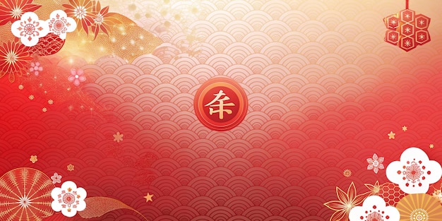 Chinese Lunar New Year Background Wallpaper Simple