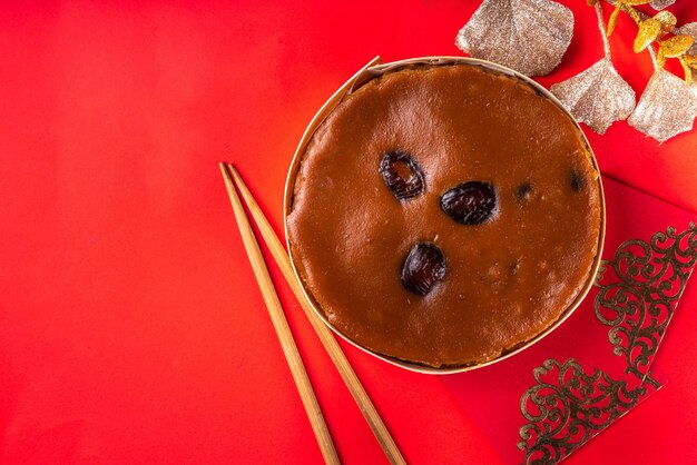 Chinese lunar New Year dinner table