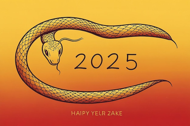 Photo chinese new year 2025 year of the snake snake