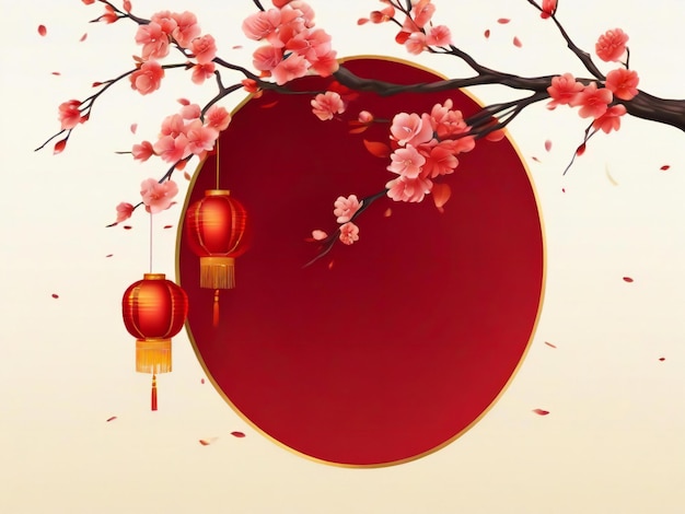 Chinese new year background traditional spring festival best quality hyper realistic wallpaper