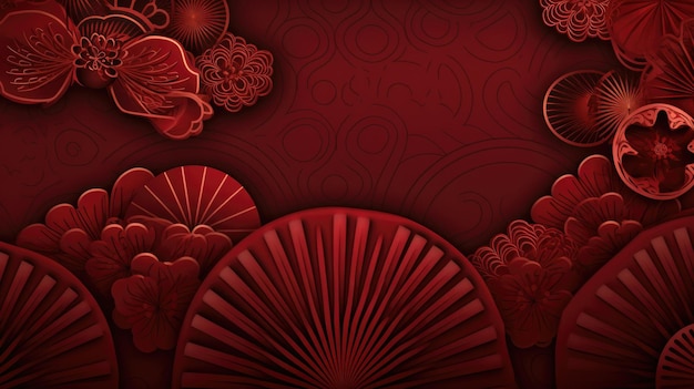 Chinese New Year card dark red color background for greetings cards and wallpapers