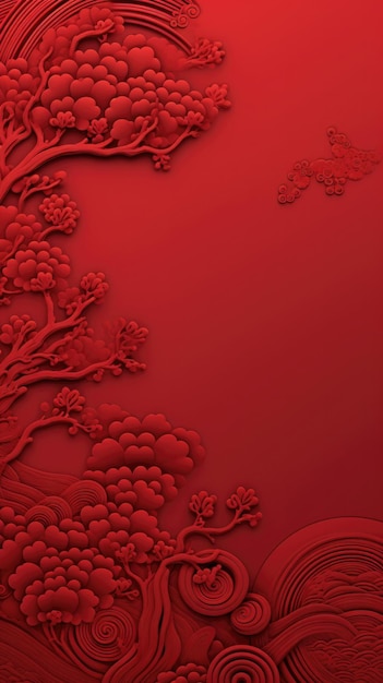 Chinese New Year card dark red color background for greetings cards and wallpapers