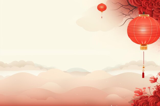 Chinese new year celebration banner background