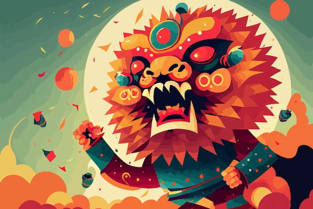 Chinese new year lion