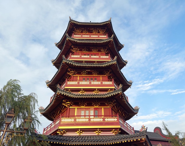 Chinese Pagoda Temple at Pantjoran PIK a new cluster of Chinatown Jakarta Indonesia