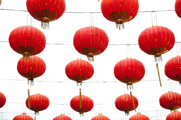 Chinese red lanterns.