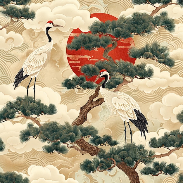 Chinese Retro Patterns Inspired by Renaissance Oil Paintings