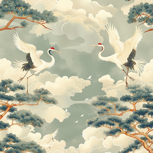 Chinese Retro Patterns Inspired by Renaissance Oil Paintings