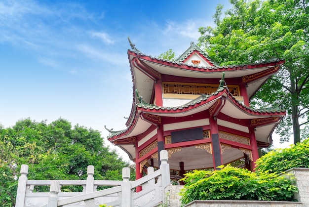 Chinese style old building: pavilion.