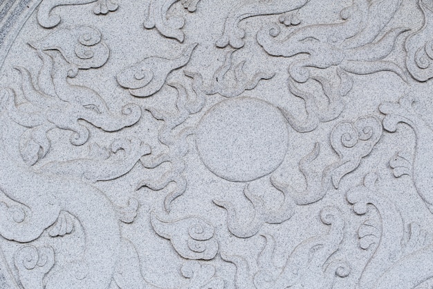 Chinese Style Stone carving for background.