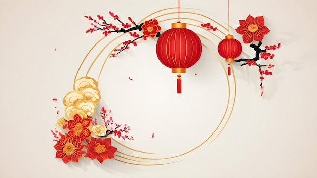 Chinese Traditional New Year Lantern Background