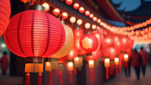 Chinese Traditional New Year Lantern Background