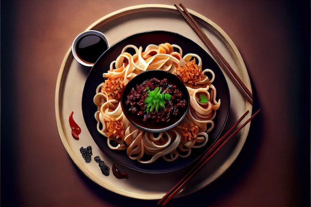 Chinese Zha Jiang Mian Food