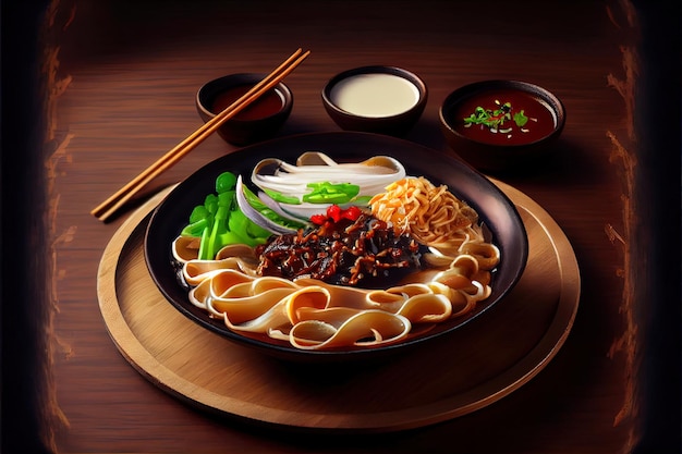 Chinese Zha Jiang Mian Food